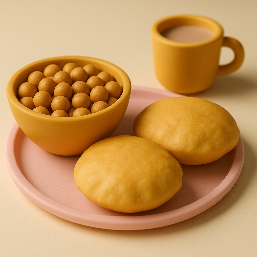 North Indian Breakfast Thali — Pretend Play Set