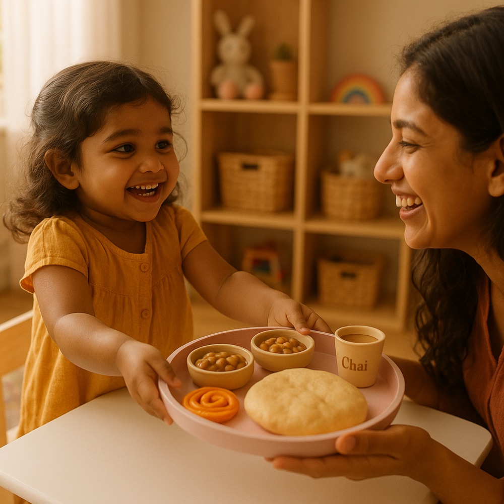 North Indian Breakfast Thali — Pretend Play Set