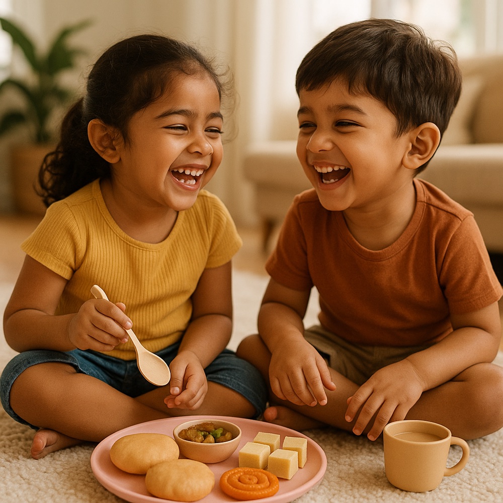 North Indian Breakfast Thali — Pretend Play Set